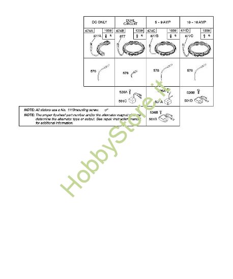 B - Alternatore B&S - 21 €¦ 21A907-0113-E1 brand Stihl